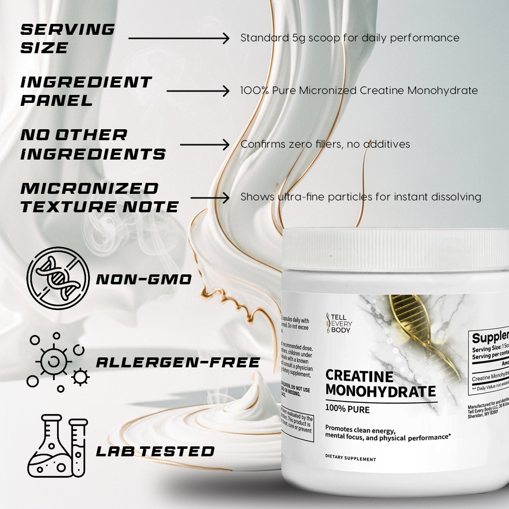 Creatine Monohydrate - Pure Muscle Building Supplement