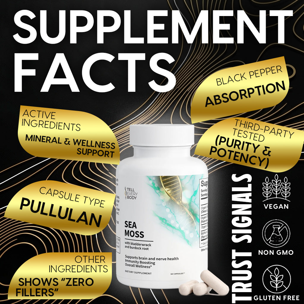 Sea Moss With Bladderwrack And Burdock Root